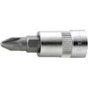 1/4" screwdriver bit for Pozidriv crosshead screws type 6051
